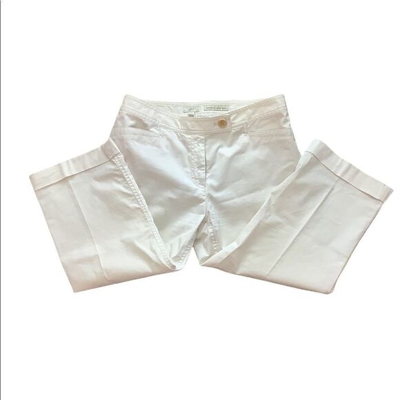 J Jill Genuine Fit Cropped Pants in Off White - Picture 2 of 6